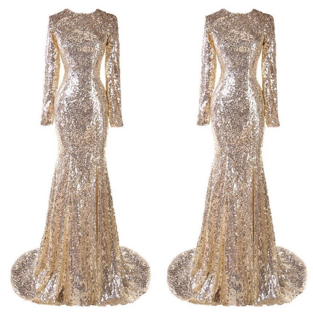 COPY - Beautiful gold sequin gown❤️
